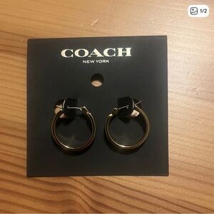Coach Classic Gold Hoop Earrings